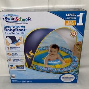 Blue and Yellow Grow-With-Me Baby Boat